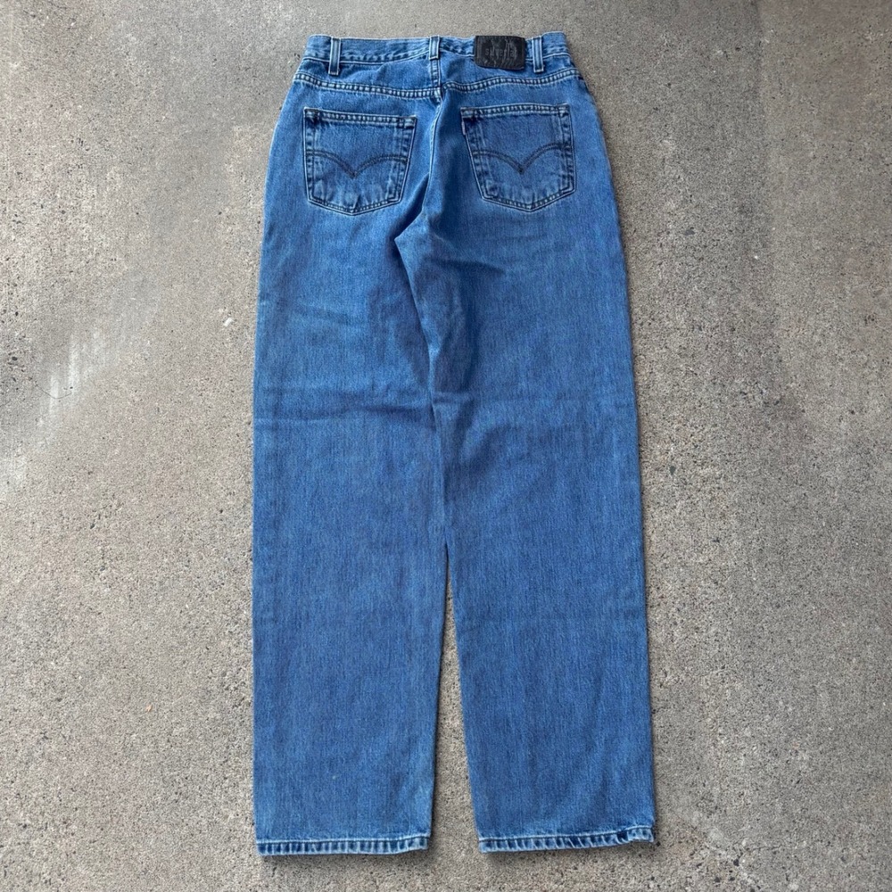 Levis Silvertab Straight Relaxed Medium Wash Baggy Vtg Jeans Men's Size 31x32 - Picture 1 of 3